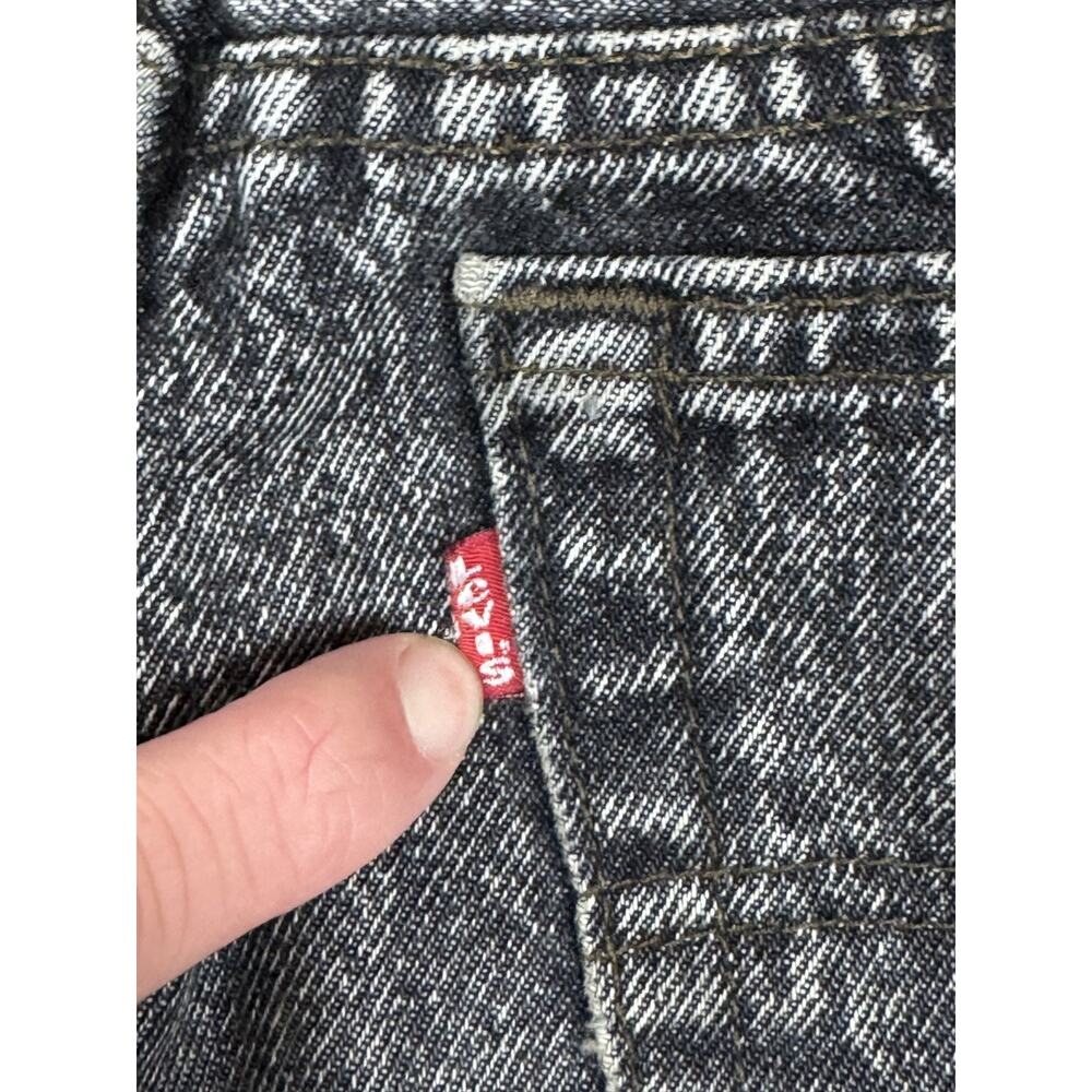 Vintage RARE 1980s Gray Levis 501 Acid Wash Button Fly Jeans Grunge Rock Metal - Picture 9 of 11